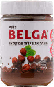 BELGA ממרח אגוזי לוז וקקאו 350 גרם